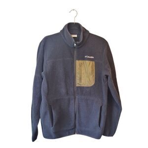 Columbia Men's Black Teddy Zip Up Jacket Size S